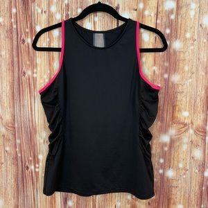 Lucky In Love Tennis Top Size Large Racerback